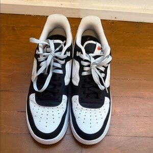 Stylish Black and White Athletic Sneakers